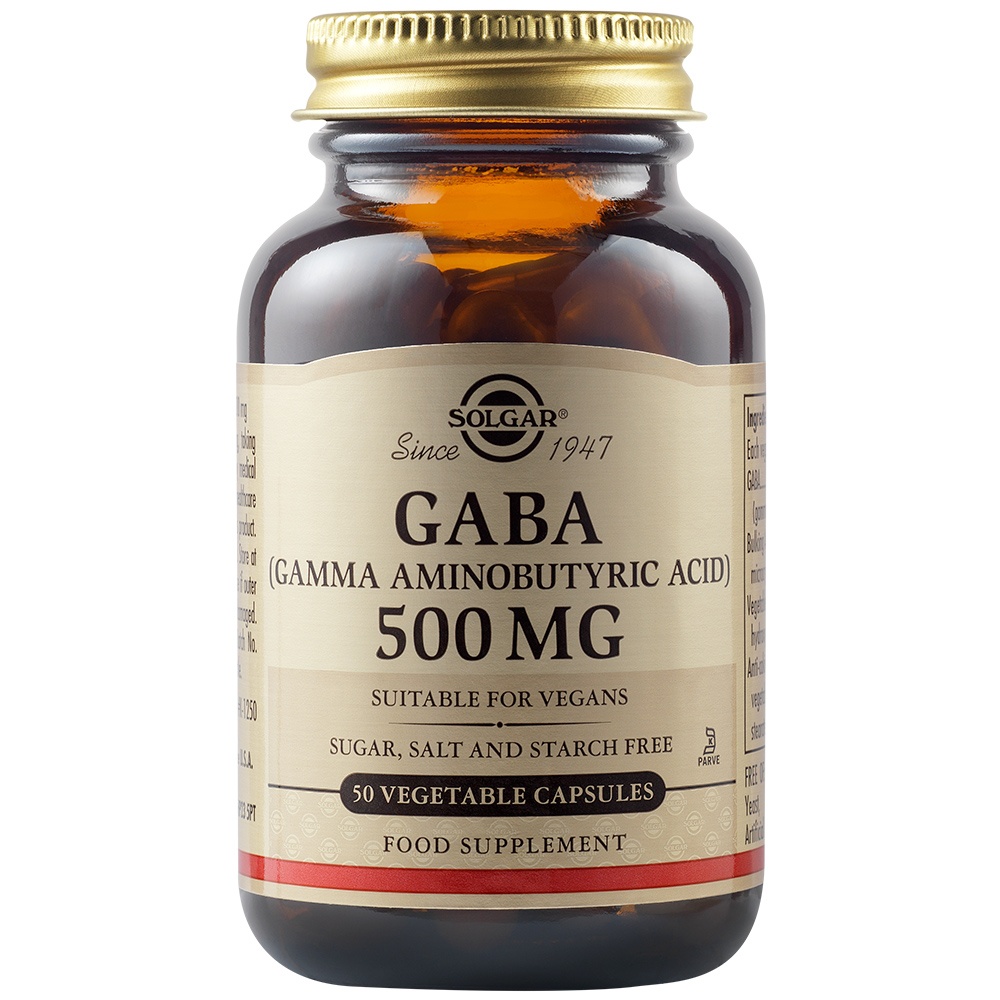 GABA 500 mg, 50 capsule vegetale, Solgar