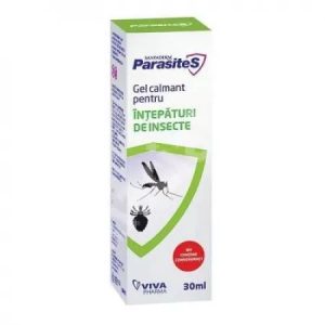 Gel calmant pentru intepaturi de insecte Parasites Santaderm, 30ml, Viva Pharma