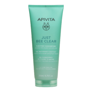 gel de curatare pentru ten gras si acneic just bee clear 200 ml apivita.png