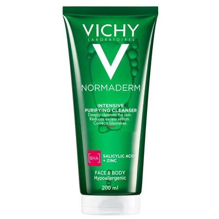 Gel de curatare purifiant pentru ten gras cu tendinta acneica Phytosolution Normaderm, 200ml, Vichy