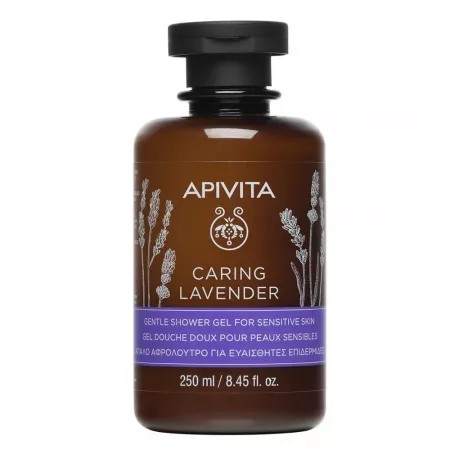 Gel de dus cu lavanda si ulei de masline, 250ml, Apivita