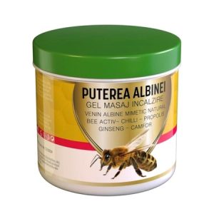 Gel de masaj cu efect de incalzire si venin de albine mimetic Puterea Albinei, 275ml, Praemium