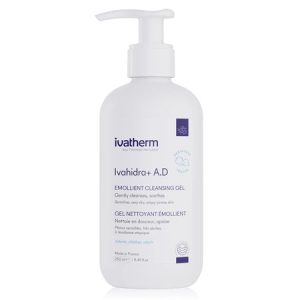 Gel de spalare emolient cu efect calmant Ivahidra+ A.D, 250ml, Ivatherm