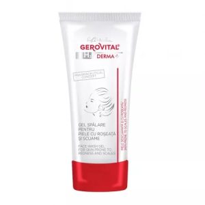 Gel de spalare pentru piele cu roseata si scuame H3 Derma+, 150ml, 411, Gerovital
