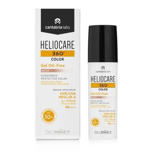 Gel matifiant pentru protectie solara cu SPF50+ Heliocare 360 Color, Nuanta Beige, 50ml, Cantabria Labs