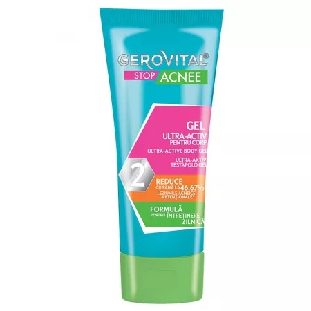 Gel ultra activ pentru corp Stop Acnee, 50 ml, Gerovital