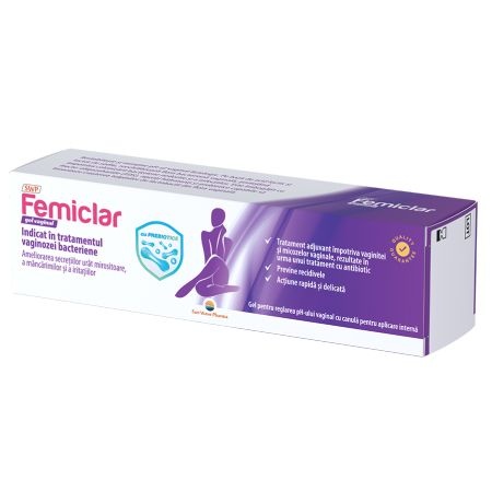Gel vaginal Femiclar, 40 ml, Sun Wave Pharma