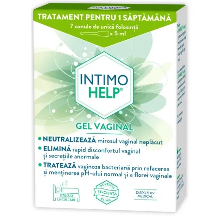 Gel vaginal Intimohelp, 7 canule x 5 ml, Zdrovit