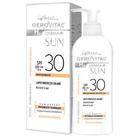 Gerovital H3 Derma+ Sun Lapte SPF 30, 150 ml