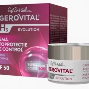 Gerovital H3 Evolution Crema Fotoprotectie Age Control si Efect Antirid SPF 50
