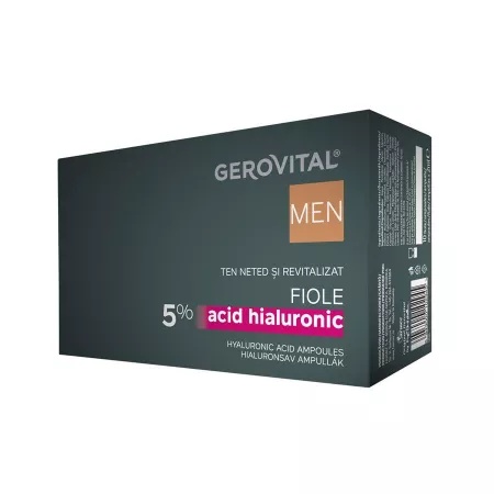 Gerovital Men Fiole Acid Hialuronic 5% 10x2 ml