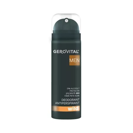 Gerovital Men Wild Antiperspirant, 150 ml