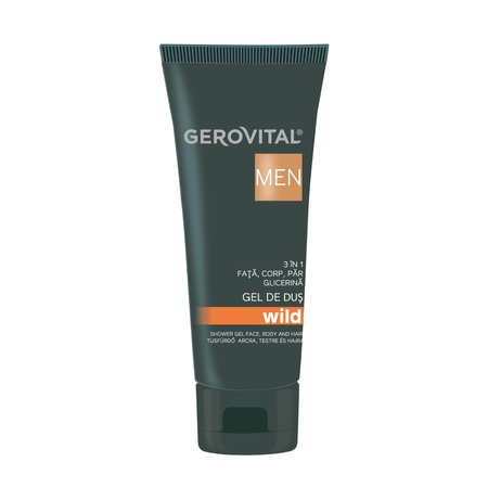 Gerovital Men Wild Gel de dus 3 in 1, 100 ml