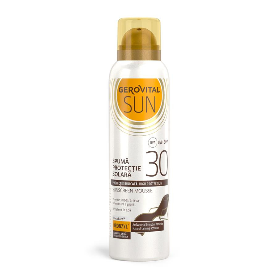 Gerovital Sun Spuma Protectie Solara SPF 30, 150 ml