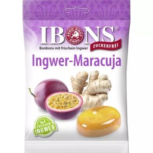 Ghimbir și Fructul Pasiunii, dropsuri, 75g, Ibons