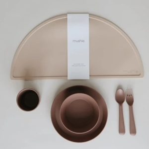 Gift Set Timpul Mesei Blush/Woodchuck, Mushie