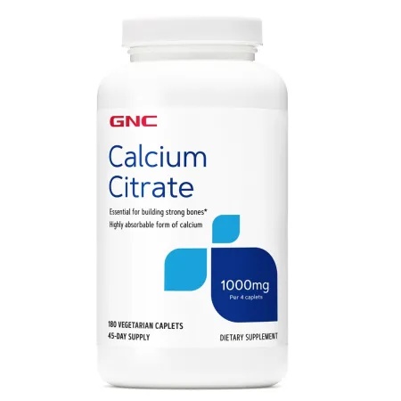GNC Calciu Citrat 1000 mg, 180 tablete