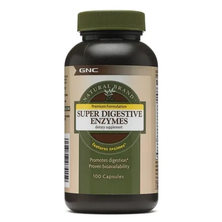 GNC Super Enzime Digestive Natural Brand, 100 Capsule