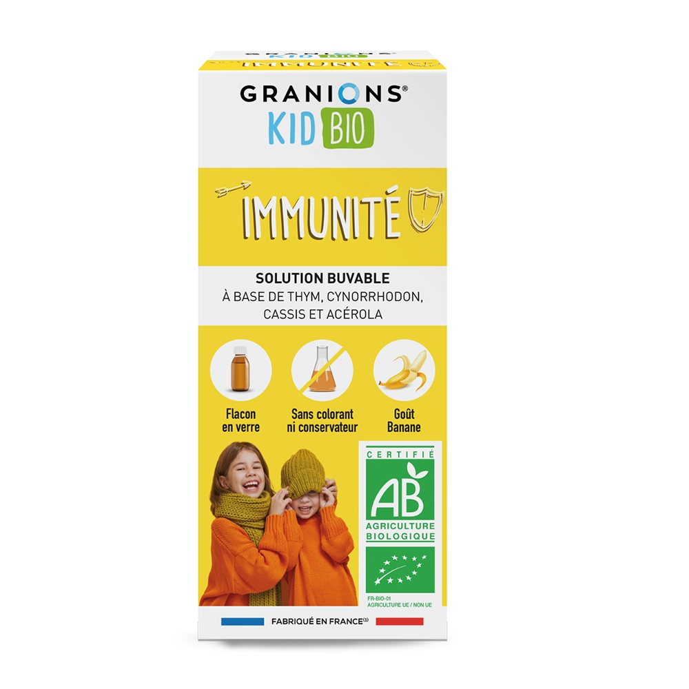 Granions LGN Kid Bio Immunite Banana, 125 ml – Sirop copii