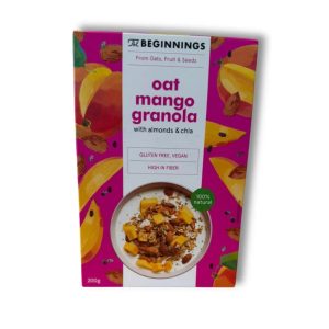 Granola cu ovaz si mango, 200g, The Beginnings