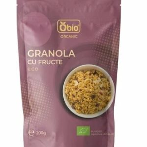 Granola eco cu fructe, 200g, OBio