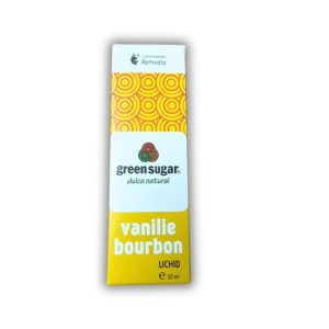 Green Sugar lichida cu aroma vanilie bourbon, 50ml, Remedia