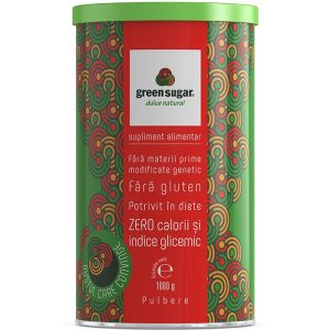 Green Sugar pulbere cutie metalica, 1kg, Remedia