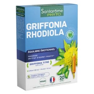 Griffonia Rhodiola, 10ml, 20 fiole, Santarome