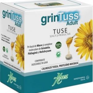 GrinTuss adult tuse uscata si productiva, 20 comprimate, Aboca