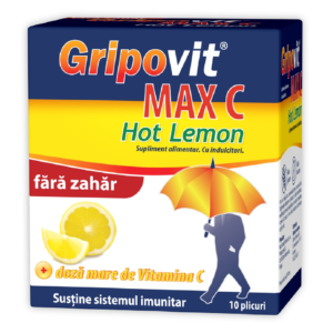 gripovit max c hot lemon 10 plicuri zdrovit fara zahar.png