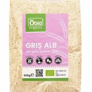 Gris alb din grau spelta bio, 500g, OBio