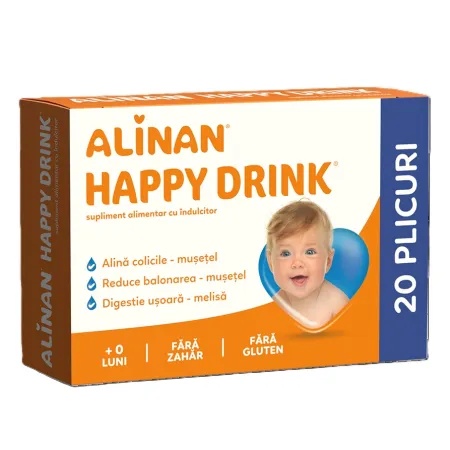 Happy Drink Alinan, 20 plicuri, Fiterman Pharma