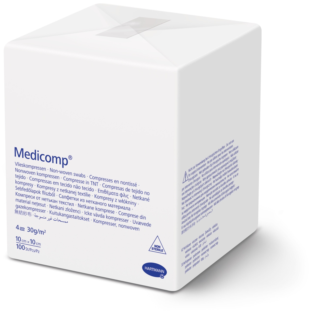 Hartmann Medicomp Extra – Comprese netesute 10x10 cm, 100 bucati