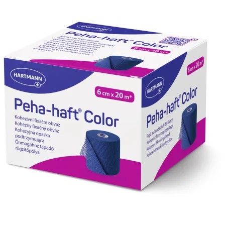 HARTMANN Peha-Haft Color Albastru 6 cm x 20 m – Fasa elastica autoadeziva