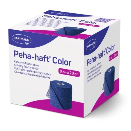 HARTMANN Peha-Haft Color Albastru 8 cm x 20 m – Fasa elastica autoadeziva