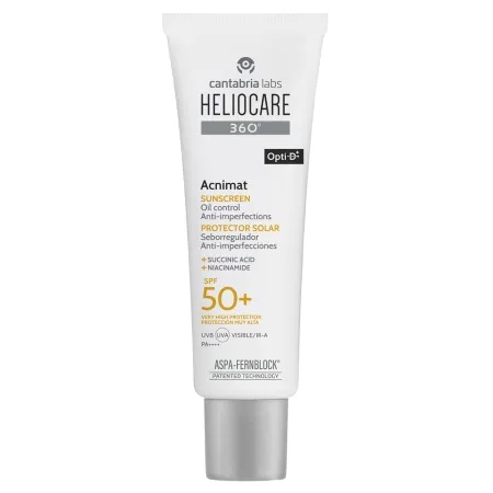 Heliocare 360 Acnimat SPF 50+ crema protectie solara pentru ten gras si acneic, 50 ml