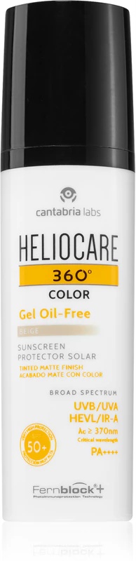 Heliocare 360 Color Gel Oil-Free SPF 50+ nuanta Beige, 50 ml