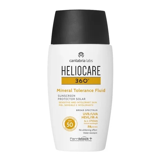 Heliocare 360 Fluid Mineral SPF50 – Protectie solara piele sensibila, 50 ml