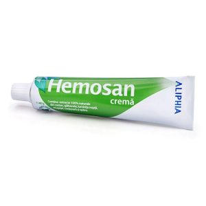 Crema pentru hemoroizi Hemosan, 40g, Aliphia