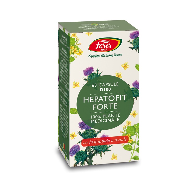 Hepatofit Forte, D100, 63 capsule, Fares