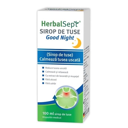 HerbalSept GOOD NIGHT sirop, 100 ml, Zdrovit