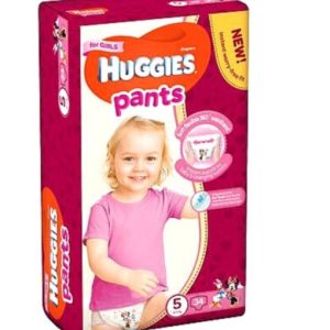 HUGGIES Pants 5 Girl (12-17kg) x 34buc