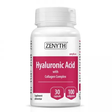 Hyaluronic Acid cu Collagen Complex, 30 capsule, Zenyth