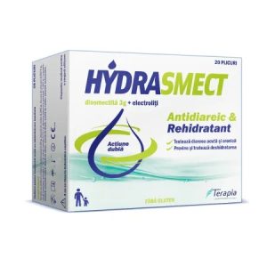 HydraSmect antidiareic si rehidratant, 20 plicuri, Terapia