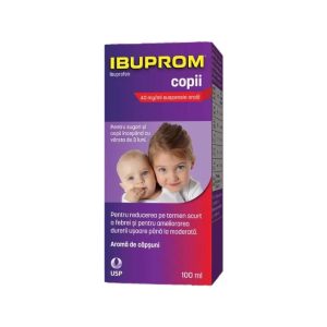 Ibuprom suspensie orala pentru copii 40mg/ml, 100ml, USP