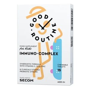 Immuno-Complex kids Good Routine, 15 tablete masticabile, Secom