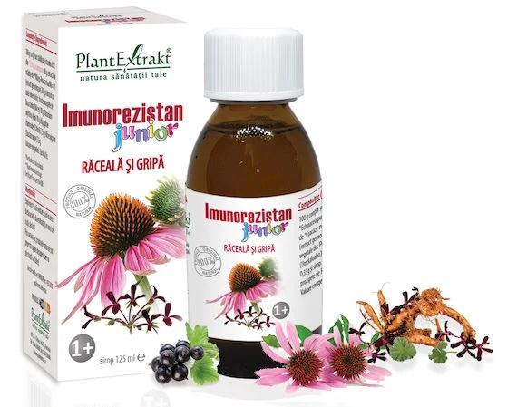 Imunorezistan Junior raceala si gripa, 125 ml, Plant Extrakt