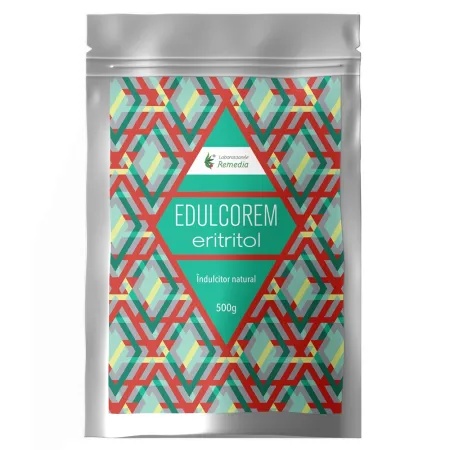 Indulcitor natural Edulcorem Eritritol, 500 g – Laboratoarele Remedia