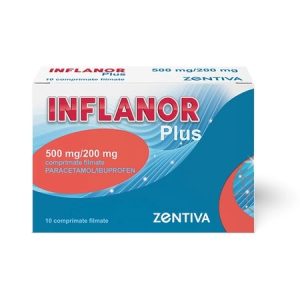 Inflanor Plus 500mg/200mg, 10 comprimate filmate, Zentiva