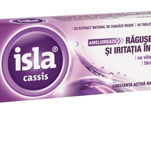 Isla Cassis cu coacaze negre, 30 tablete de supt, Salveo